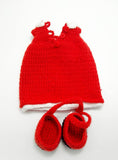 Girl in Amigurumi Red Dress