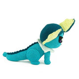 Amigurumi blue dragon