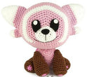 Amigurumi cartoon character pink